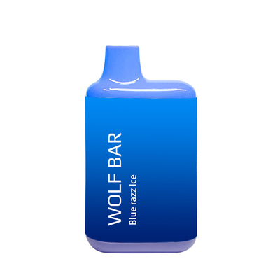 Μπλε μίας χρήσης ηλεκτρονικό προσαρμοσμένο τσιγάρο λογότυπο 5000 cOem πάγου ειρωνιών φραγμός ριπών