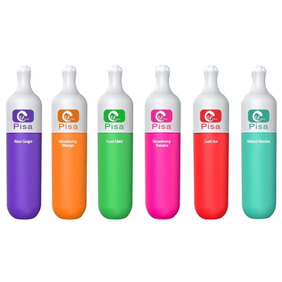 Διπλός χυμός νικοτίνης Ε μορφής μπουκαλιών φορμών εγχύσεων χρώματος 20mg μίας χρήσης Vape